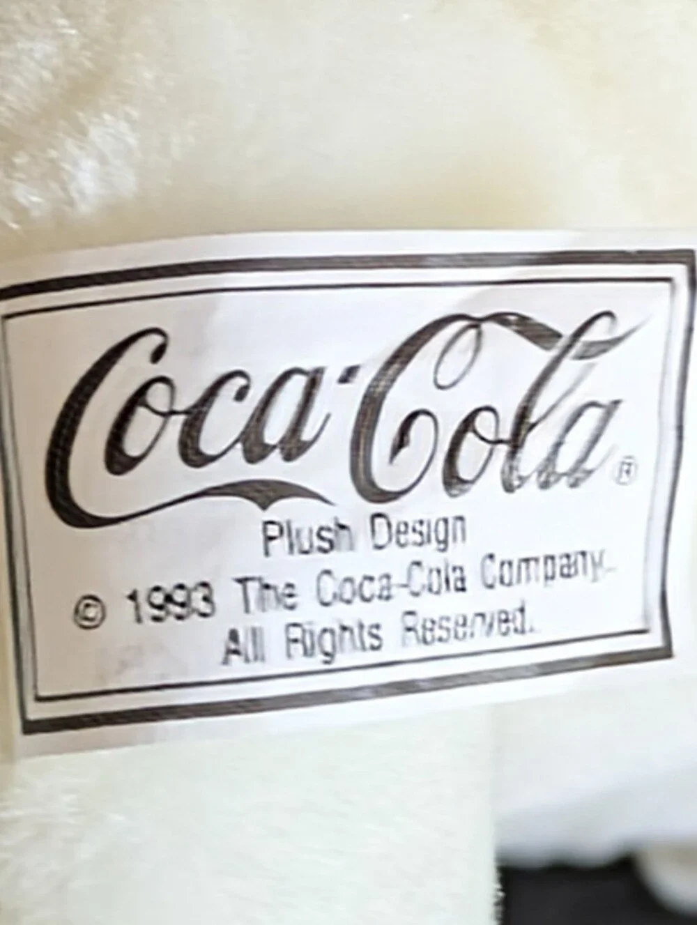 Coca Cola Plush Polar Bear Family with Green & Red Scarfs  & Cola Bottles 1993